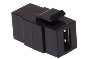 USB 2.0 Type A Feed-Thru Keystone Coupler