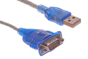 USB to DB9 Male Serial Adapter Cable - 1.5 FT