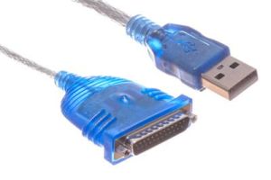 USB to DB25 Male Serial Adapter Cable - 6 FT