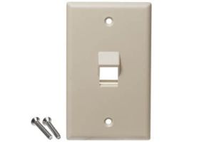 ICC Top Angled Keystone Wall Plate - Single Gang