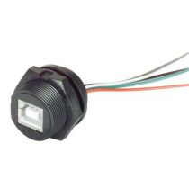 L-com Waterproof USB 3.0 Type B Jack with 10" Wire Leads