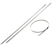 Stainless Steel Cable Ties - 10 PK - 0.31" Width - 33 IN