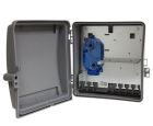 Wall Mounted Plastic Fiber Adapter Panel Enclosure - 24 Ports