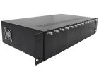 Media Converter Rackmount Chassis w/ Power Supply - 14 Slots - 2U