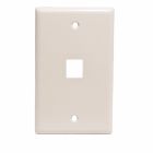 Flush Mount Keystone Wall Plate - Single Gang