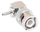 BNC Right Angle Male Crimp Connector - RG-174 & LMR-100