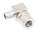 QMA Right Angle Male Crimp Connector - Micro 8/U (RG8X) & LMR-240
