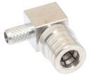 QMA Right Angle Male Crimp Connector - RG58 & LMR-195