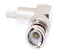 BNC Right Angle Male Crimp Connector - RG58 PVC