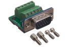 MaxBlox HD15 VGA Male Terminal Block Panel Mount Connector