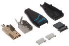 HDMI Male Field Terminated Crimp Connector - 28 AWG
