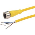 L-com Brad® Ultra-Lock® M12 Cable 4 pole A code IP69K rated Female to Pigtail