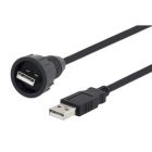 L-com Waterproof USB Type A/A Cable Assembly
