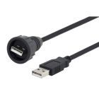 L-com Waterproof USB Type A/A Cable Assembly