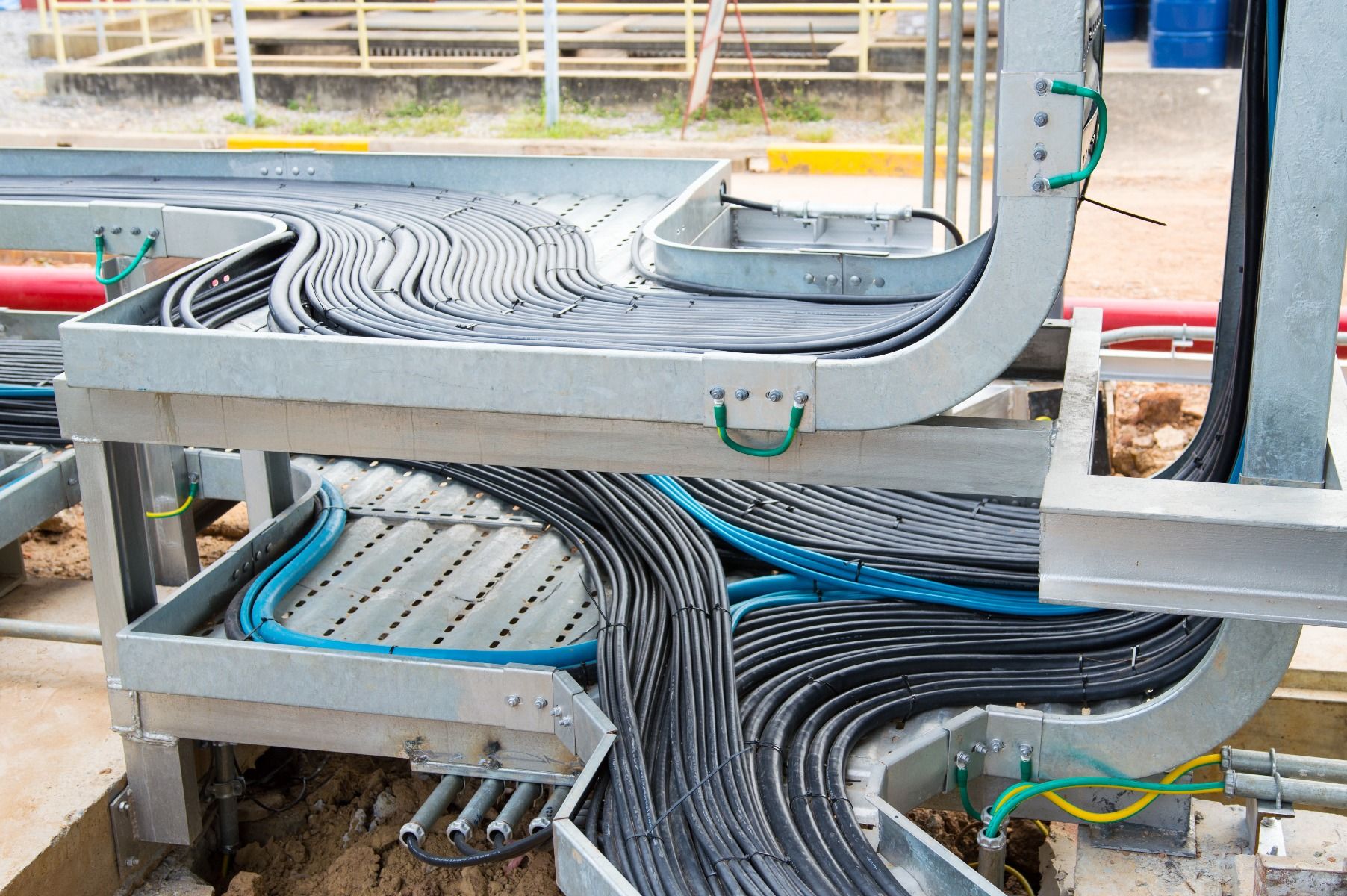 PVC cable trays for electrical installations